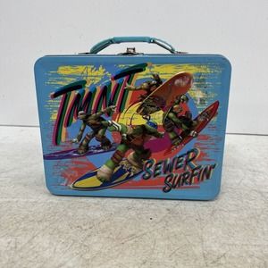 Turtles-Teenage Mutant Ninja-Sewer Surfin Metal School Lunchbox 2015